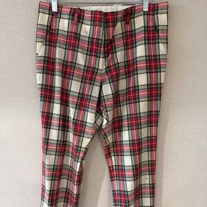 Anthropologie Classic Tartan Plaid Pants